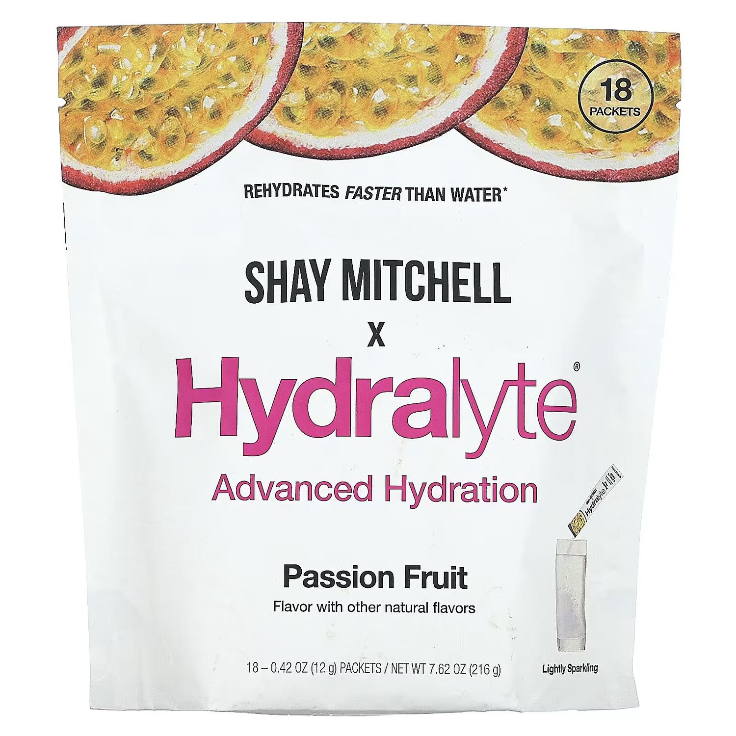 Shay Mitchell, улучшенное увлажнение, маракуйя, 18 пакетов по 0,42 унции (12 г) каждый Hydralyte
Shay Mitchell, улучшенное увлажнение, маракуйя, 18 пакетов по 0,42 унции (12 г) каждый Hydralyte
