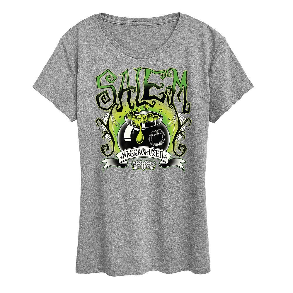 Женская футболка Salem Witchy Collegiate с рисунком, цвет Heather Gray
Женская футболка Salem Witchy Collegiate с рисунком, цвет Heather Gray