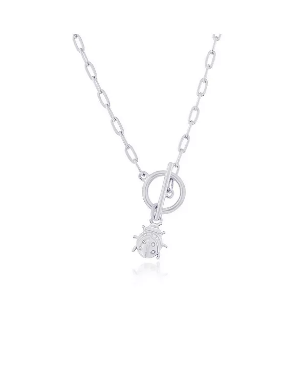 Серебряное ожерелье с подвеской-скрепкой в виде божьей коровки Simona, silver
Серебряное ожерелье с подвеской-скрепкой в виде божьей коровки Simona, silver