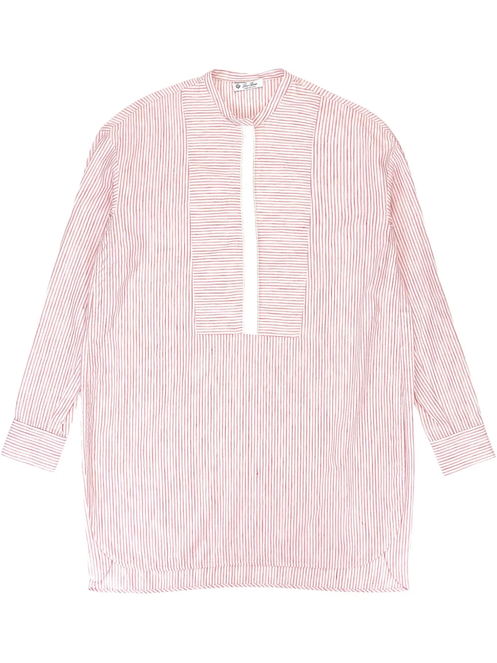 Полосатая рубашка с высоким воротником Loro Piana, розовый
Полосатая рубашка с высоким воротником Loro Piana, розовый