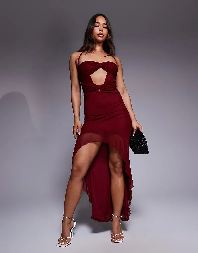 Платье макси Simmi London Tribeca вишневого цвета с вырезом халтер красного цвета
Платье макси Simmi London Tribeca вишневого цвета с вырезом халтер красного цвета