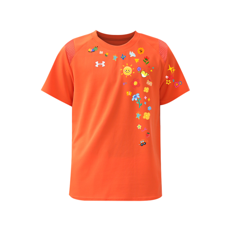 Футболка с коротким рукавом для детей быстросохнущая Under Armour, оранжевый
Футболка с коротким рукавом для детей быстросохнущая Under Armour, оранжевый