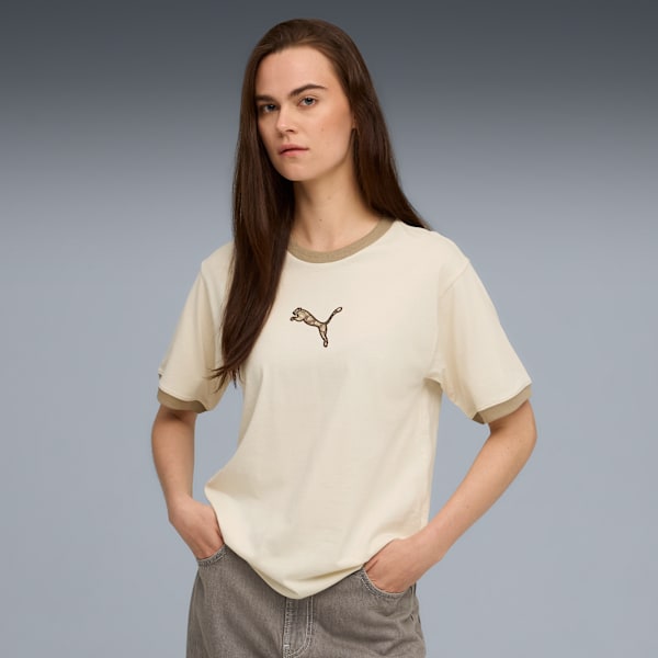 Женская графическая футболка Puma Essentials Animal Print, белый
Женская графическая футболка Puma Essentials Animal Print, белый