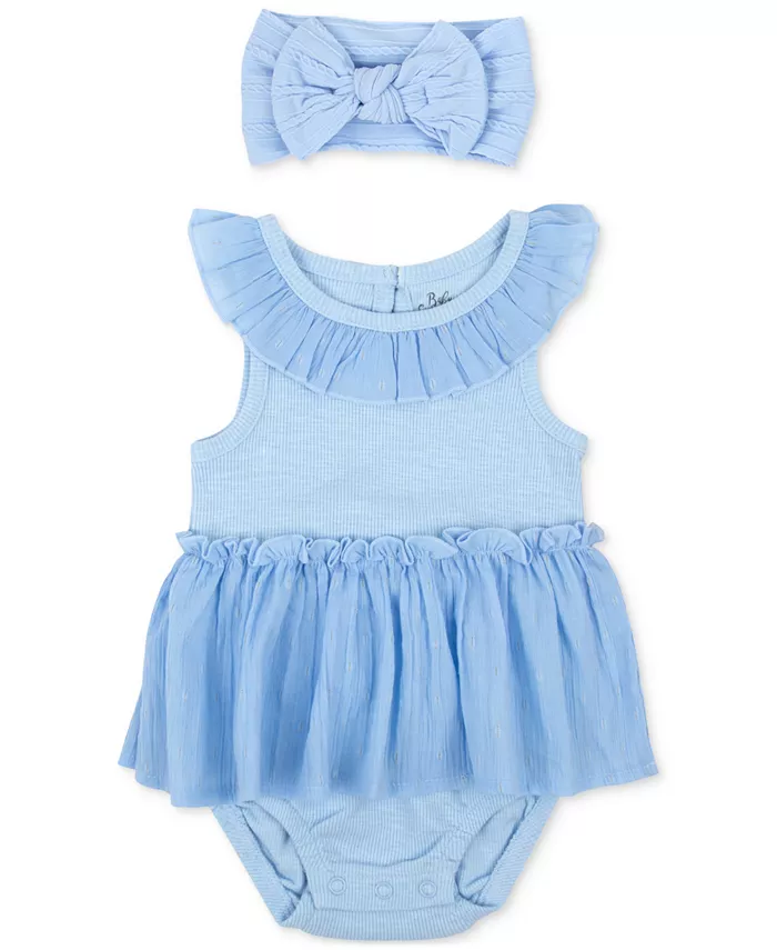 Комплект для девочек: боди с юбочкой и повязка на голову (2 предмета) Baby Essentials, синий
Комплект для девочек: боди с юбочкой и повязка на голову (2 предмета) Baby Essentials, синий