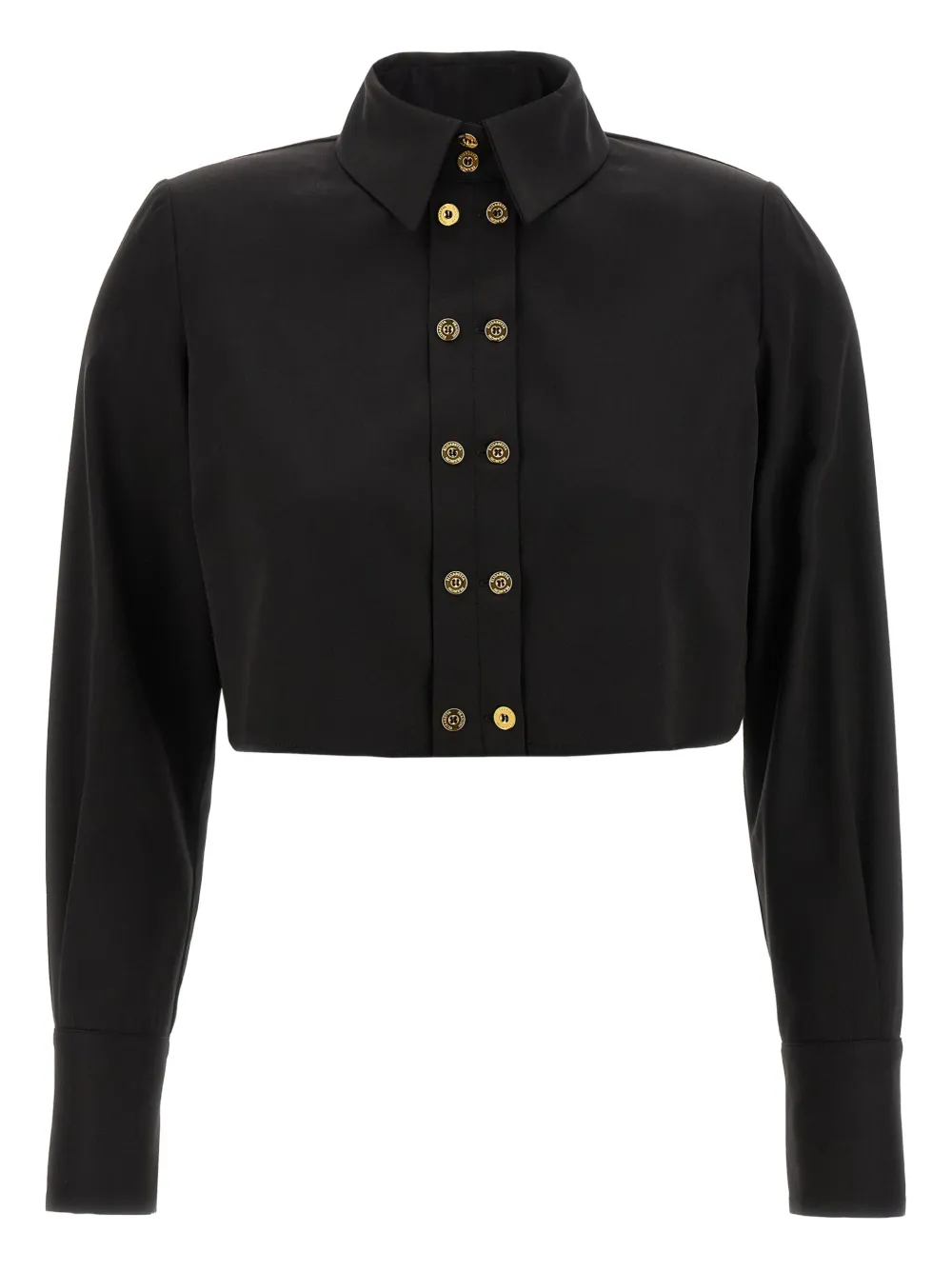 Рубашка с объемными плечами Elisabetta Franchi, черный
Рубашка с объемными плечами Elisabetta Franchi, черный