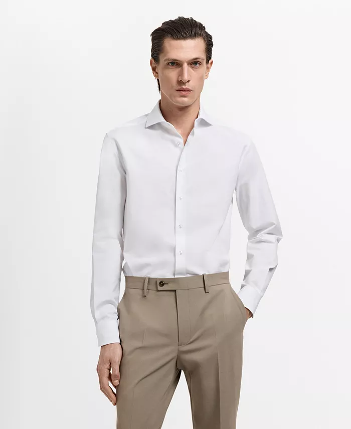 Мужская хлопковая рубашка Mango, белый
Мужская хлопковая рубашка Mango, белый