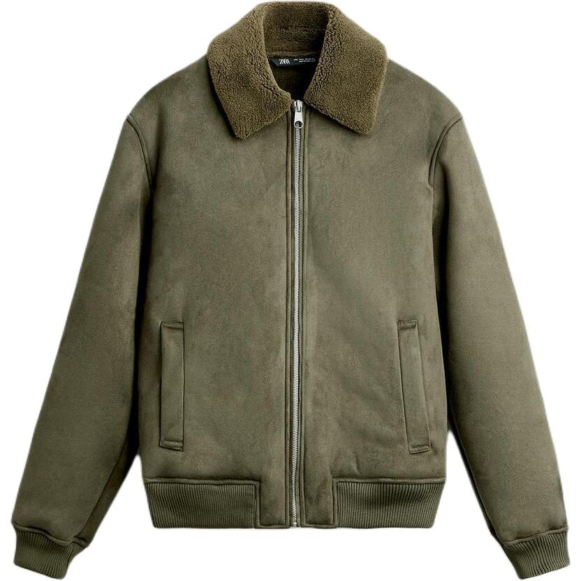 Куртка Zara Faux Suede Contrast, хаки
Куртка Zara Faux Suede Contrast, хаки