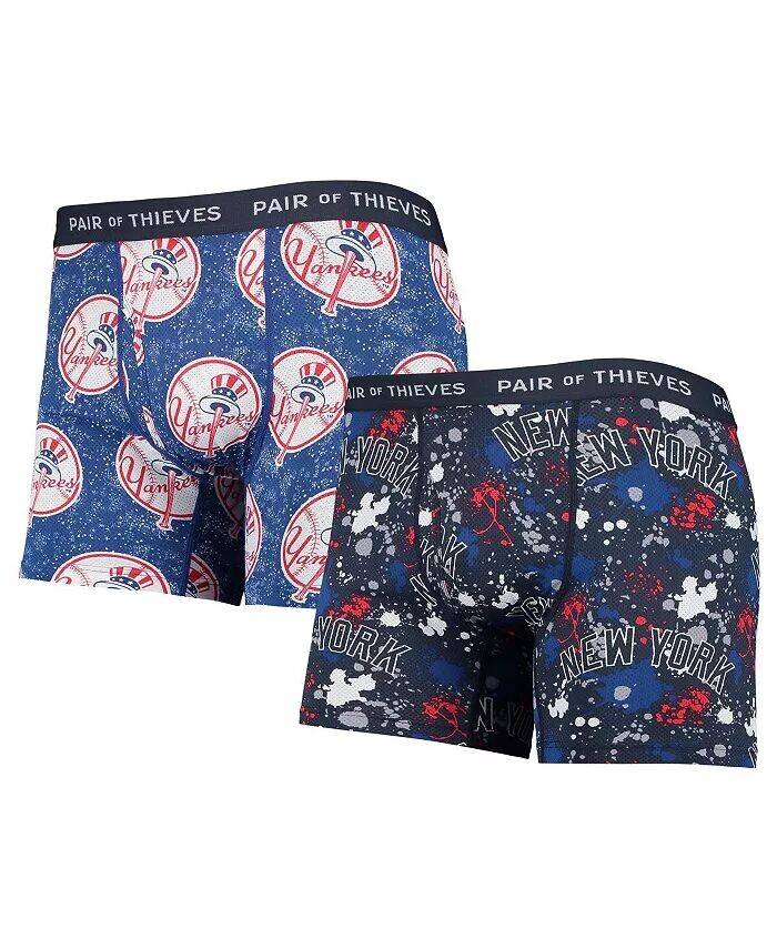 Мужские темно-синие боксеры New York Yankees Super Fit, комплект из 2 трусов-боксеров Pair Of Thieves
Мужские темно-синие боксеры New York Yankees Super Fit, комплект из 2 трусов-боксеров Pair Of Thieves