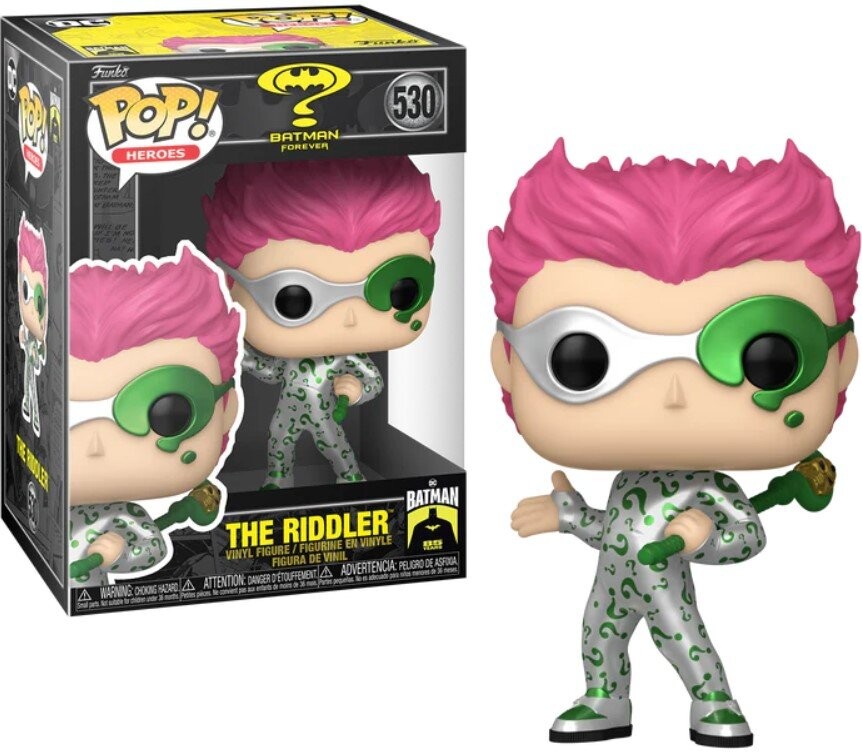 Funko POP! Бэтмен навсегда фильмы 530 Риддлер (металлик)
Funko POP! Бэтмен навсегда фильмы 530 Риддлер (металлик)