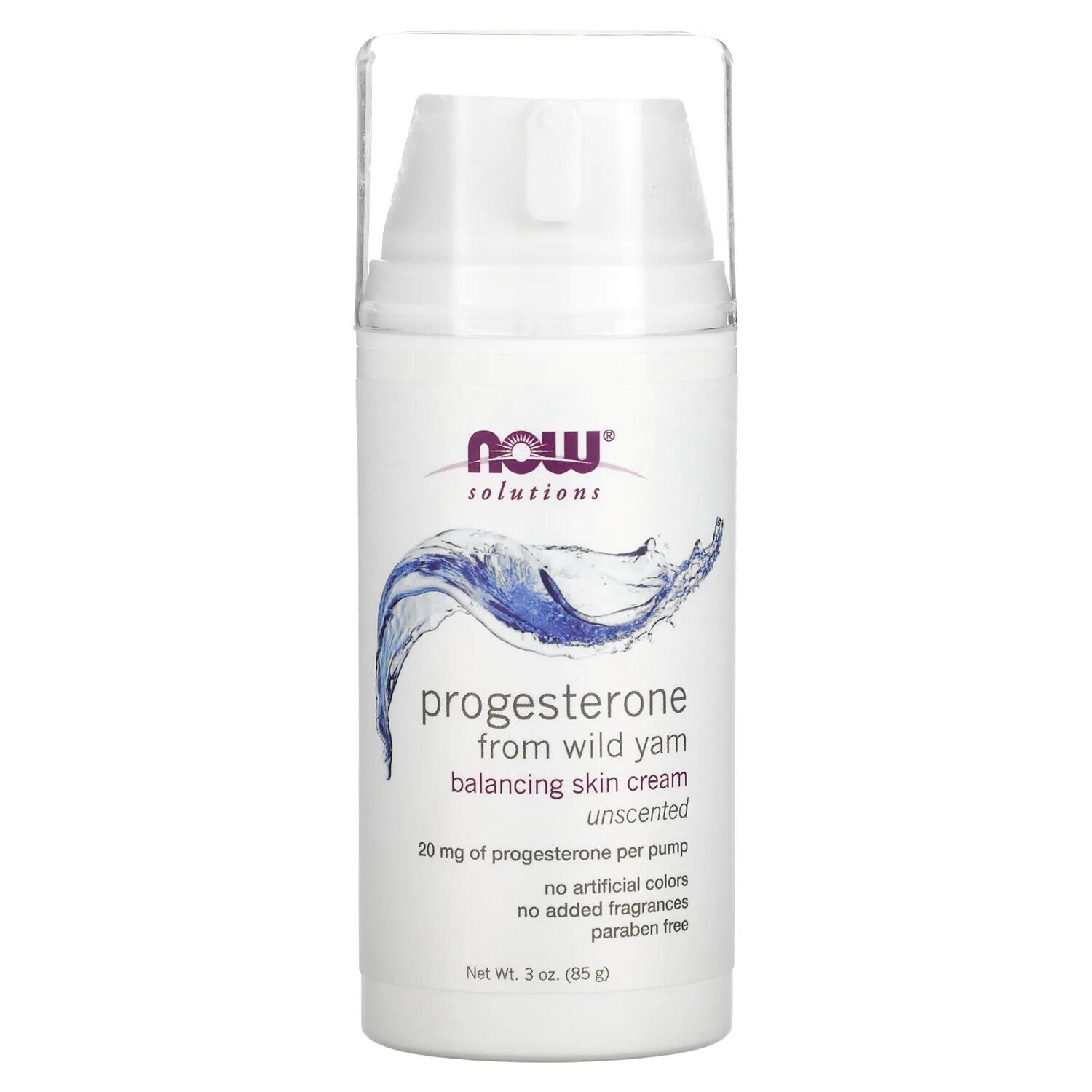 Липосомальный крем с прогестероном Now Foods без запаха, 85 г