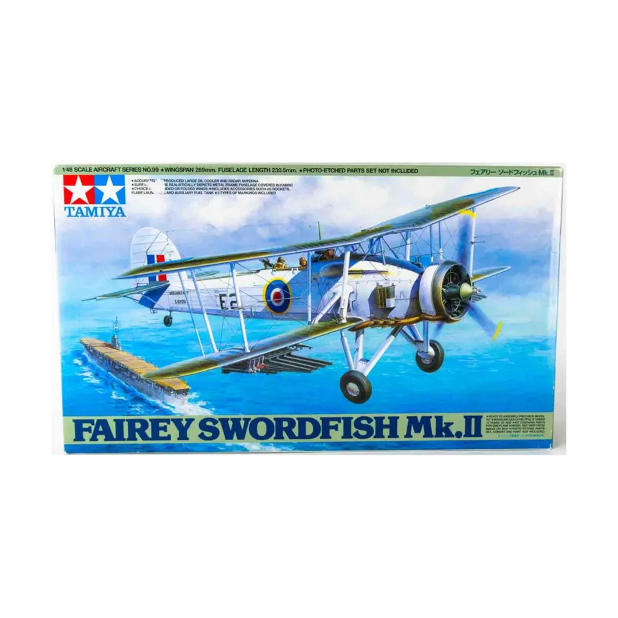 Рыба-меч Фейри Mk. II, Military Aircraft Models (1:48) (Tamiya)
Рыба-меч Фейри Mk. II, Military Aircraft Models (1:48) (Tamiya)