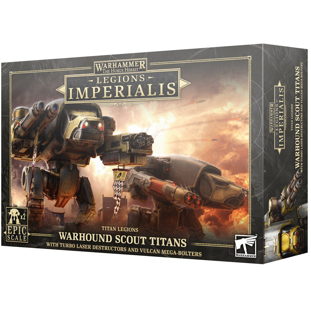Миниатюра Games Workshop Legions Imperialis: Titan Legions - Warhound Scout Titans
Миниатюра Games Workshop Legions Imperialis: Titan Legions - Warhound Scout Titans