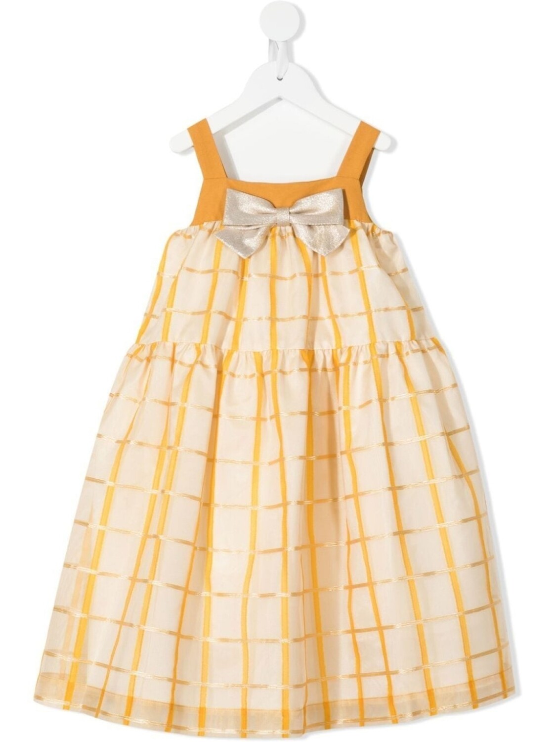 Hucklebones London клетчатое платье без рукавов, желтый 
Hucklebones London клетчатое платье без рукавов, желтый