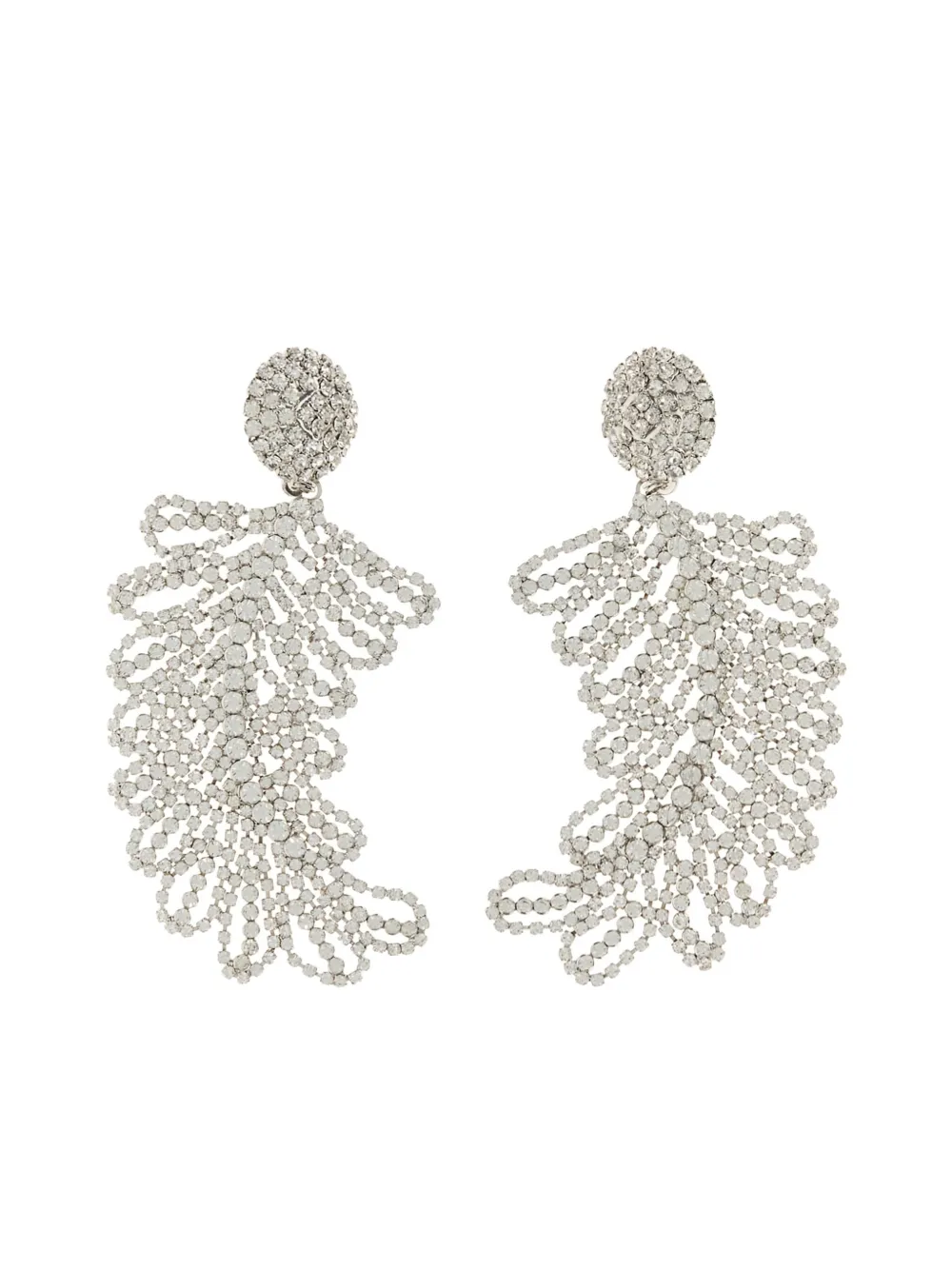 Серьги-перья, украшенные кристаллами Alessandra Rich, серебряный
Серьги-перья, украшенные кристаллами Alessandra Rich, серебряный