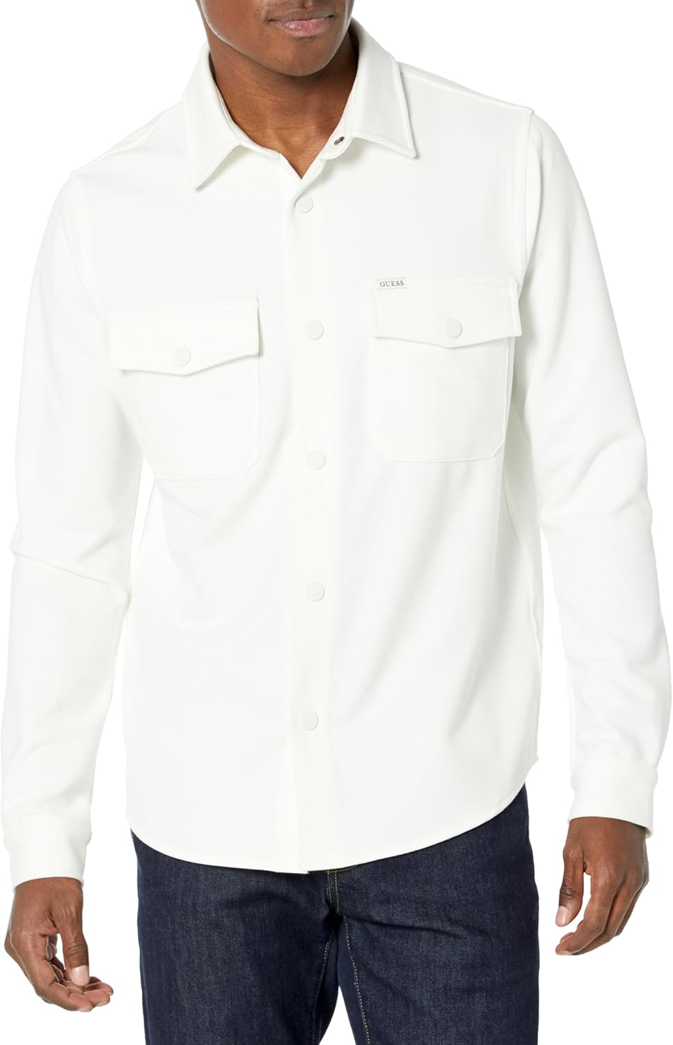 Мужская трикотажная рубашка GUESS James Textured, Salt White
Мужская трикотажная рубашка GUESS James Textured, Salt White