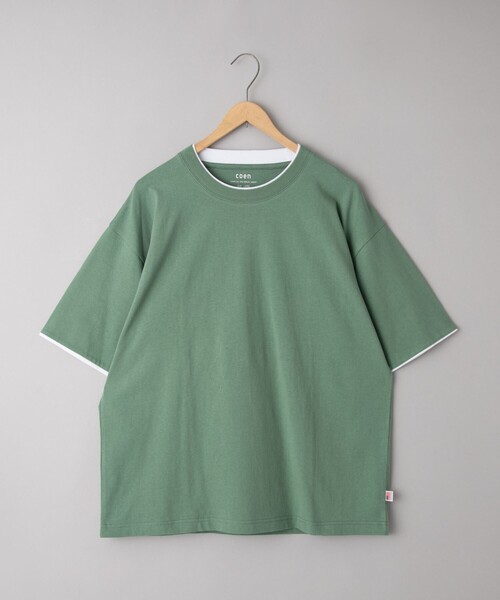 Футболка многослойная из хлопка Coen, оливковый
Футболка многослойная из хлопка Coen, оливковый