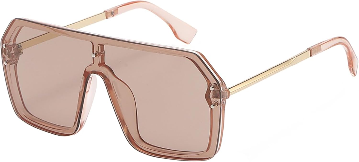 Солнцезащитные очки OWL увеличенного размера для женщин и мужчин | Линзы UV400 | Модные, стильные, цельные, с плоскими зеркальными линзами, без оправы, металлические дужки | Очки-маска, Beige
Солнцезащитные очки OWL увеличенного размера для женщин и мужчин | Линзы UV400 | Модные, стильные, цельные, с плоскими зеркальными линзами, без оправы, металлические дужки | Очки-маска, Beige