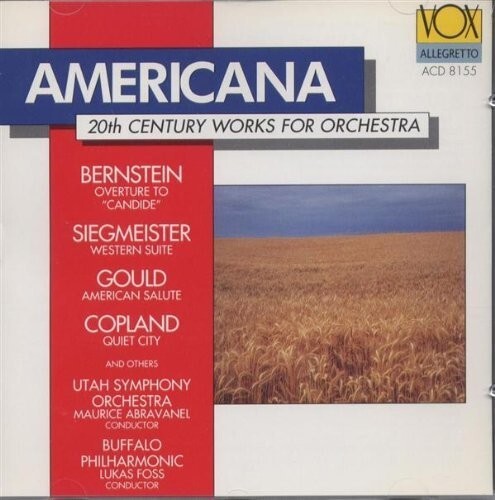 CD диск Abravanel / Utah Symphony Orchestra: Americana
CD диск Abravanel / Utah Symphony Orchestra: Americana