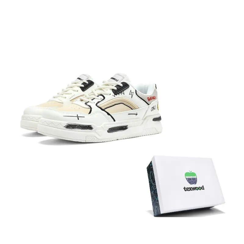 TEXWOOD Мужские бежевые скейтерские кеды с противоскользящей подошвой, устойчивые к истиранию, легкие, цвет Beige Box
TEXWOOD Мужские бежевые скейтерские кеды с противоскользящей подошвой, устойчивые к истиранию, легкие, цвет Beige Box