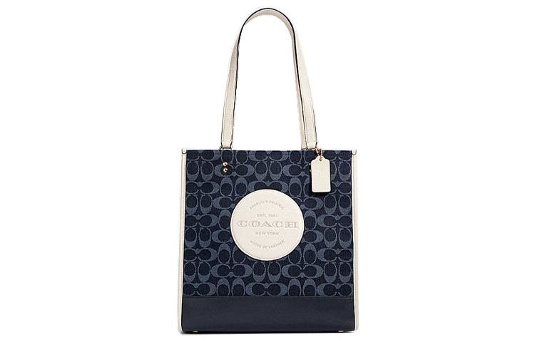 COACH Сумка-шоппер из ткани и кожи с монограммой
COACH Сумка-шоппер из ткани и кожи с монограммой