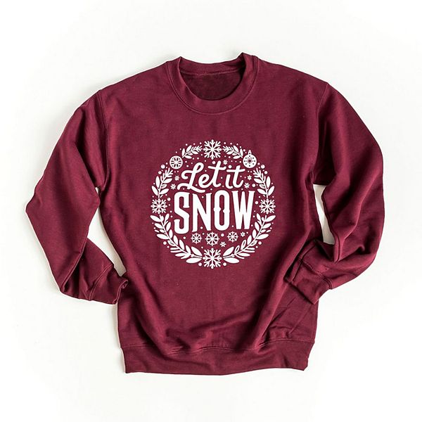 Свитер Let it snow с венком Simply Sage Market, Maroon
Свитер Let it snow с венком Simply Sage Market, Maroon