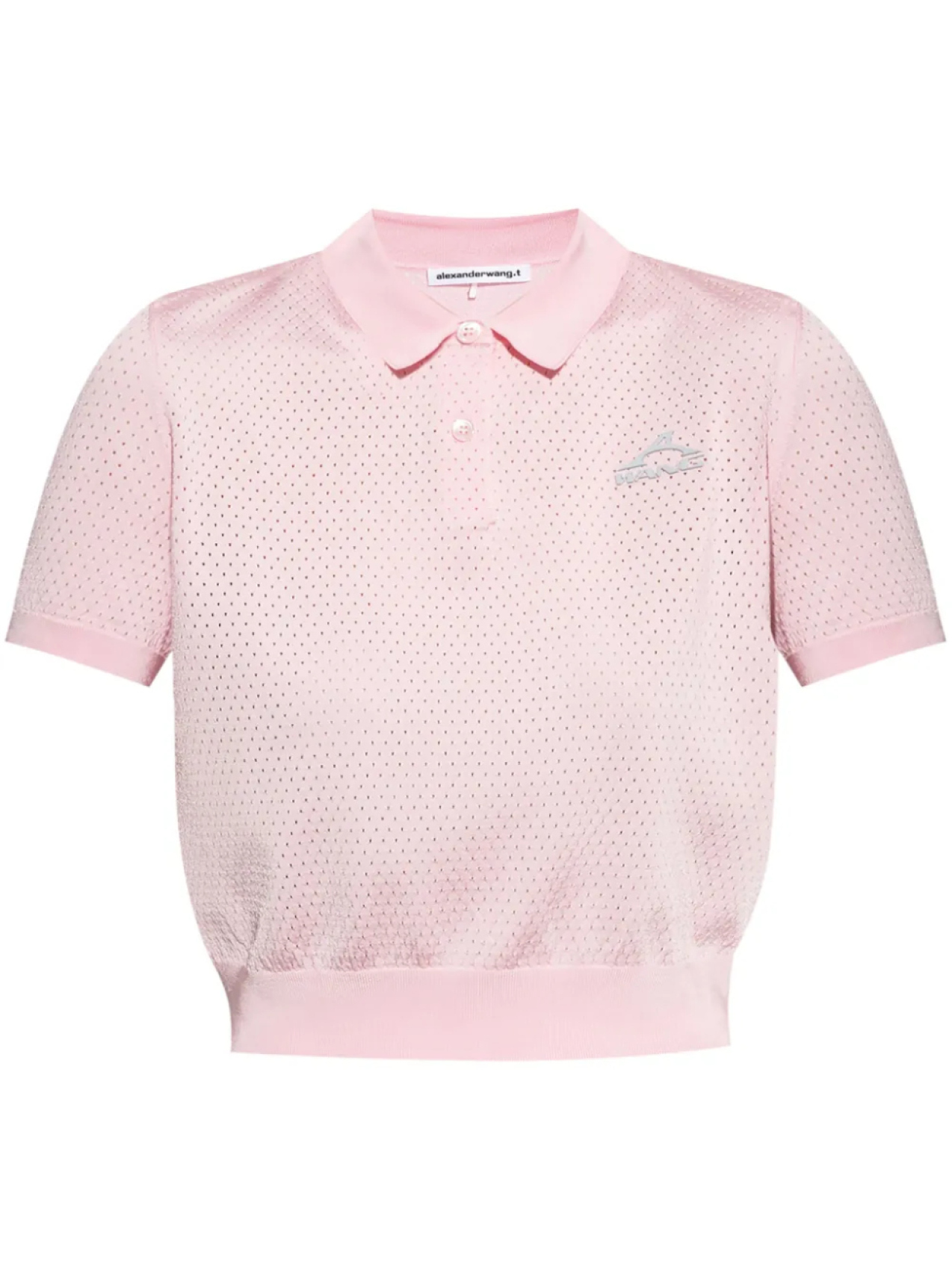Рубашка-поло с логотипом Alexander Wang, розовый
Рубашка-поло с логотипом Alexander Wang, розовый