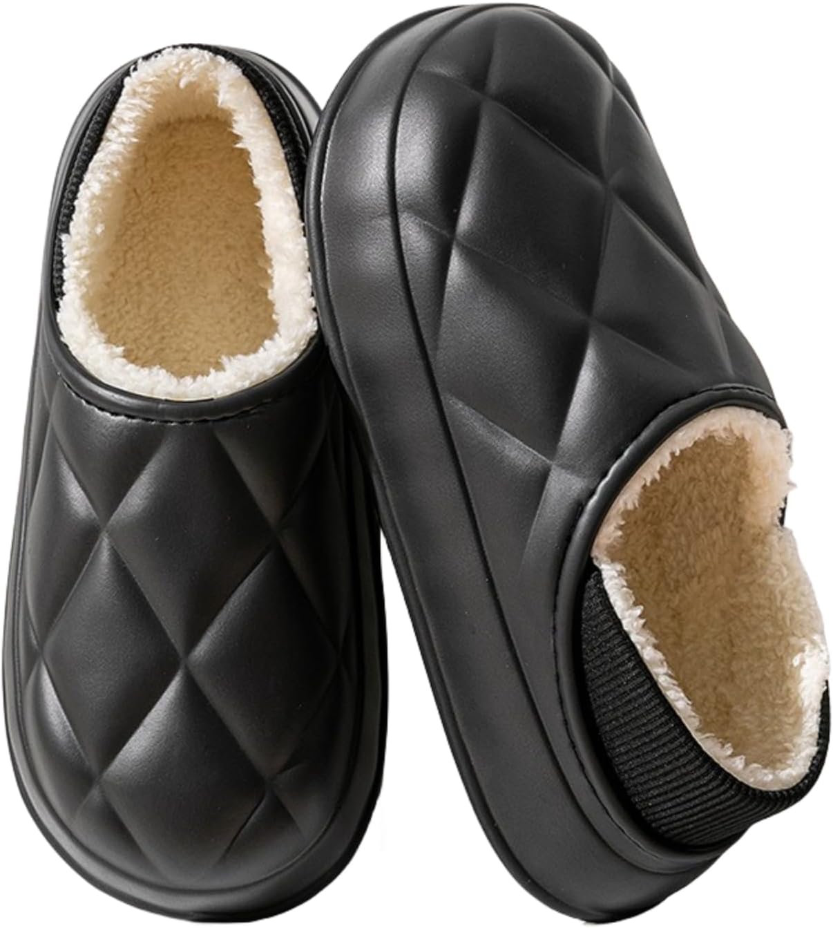 Водонепроницаемые кожаные теплые тапочки - противоскользящие удобные мягкие тапочки для женщин и мужчин для дома и улицы Frztour, черный
Водонепроницаемые кожаные теплые тапочки - противоскользящие удобные мягкие тапочки для женщин и мужчин для дома и улицы Frztour, черный