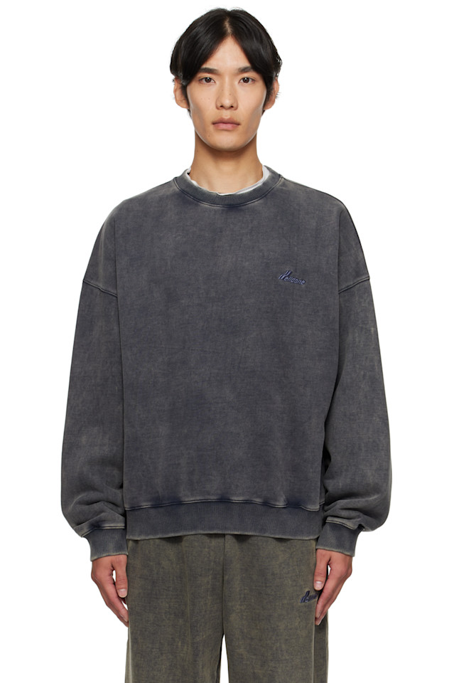 Отбелённый свитшот We11Done, синий
Отбелённый свитшот We11Done, синий