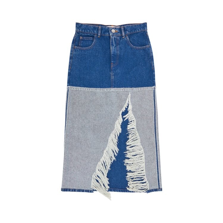 Юбка Marni Bleached Coated Denim Skirt, цвет Ocean 
Юбка Marni Bleached Coated Denim Skirt, цвет Ocean