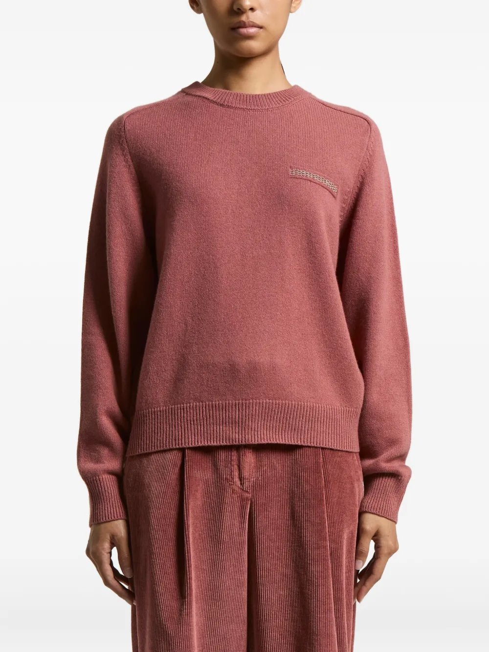 Украшенный свитер с круглым вырезом Peserico, красный
Украшенный свитер с круглым вырезом Peserico, красный