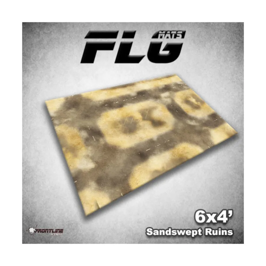 6 футов x 4 фута — песчаные руины, F.L.G. Mats 6' x 4' 
6 футов x 4 фута — песчаные руины, F.L.G. Mats 6' x 4'