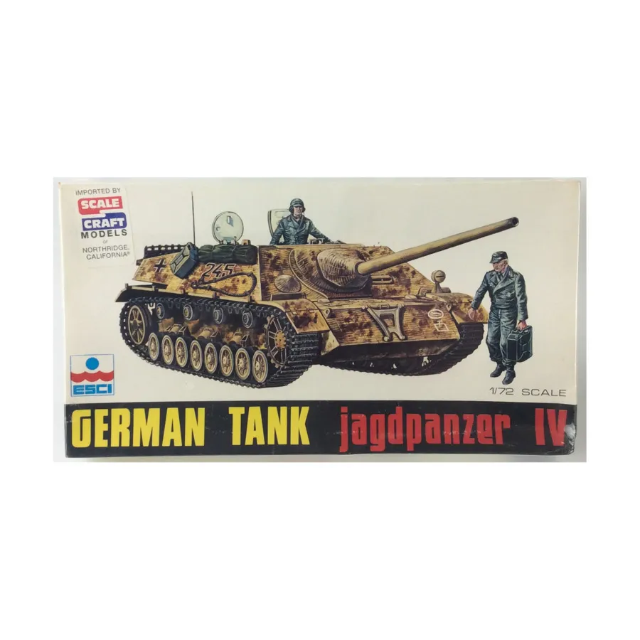 Немецкий танк Jagdpanzer IV (выпуск 1974 г.), Plastic Military Figures (1:72) (ESCI) 
Немецкий танк Jagdpanzer IV (выпуск 1974 г.), Plastic Military Figures (1:72) (ESCI)