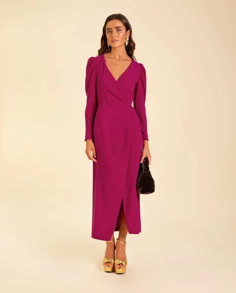 Платье с длинными рукавами и запахом The-Are, розовый
Платье с длинными рукавами и запахом The-Are, розовый