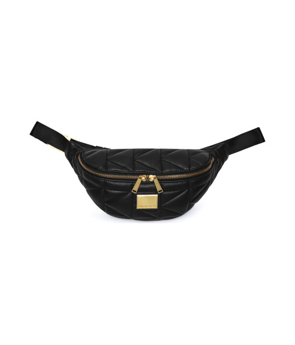 Кожаная поясная сумка со стеганой подкладкой Karl Lagerfeld, черный
Кожаная поясная сумка со стеганой подкладкой Karl Lagerfeld, черный