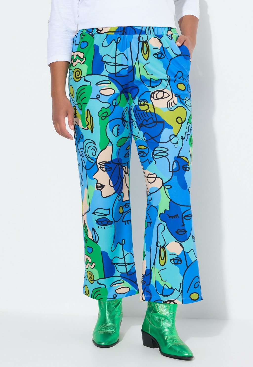 Брюки GERADES GESICHTER-MUSTER ELASTIKBUND Angel of Style, бирюзовый
Брюки GERADES GESICHTER-MUSTER ELASTIKBUND Angel of Style, бирюзовый