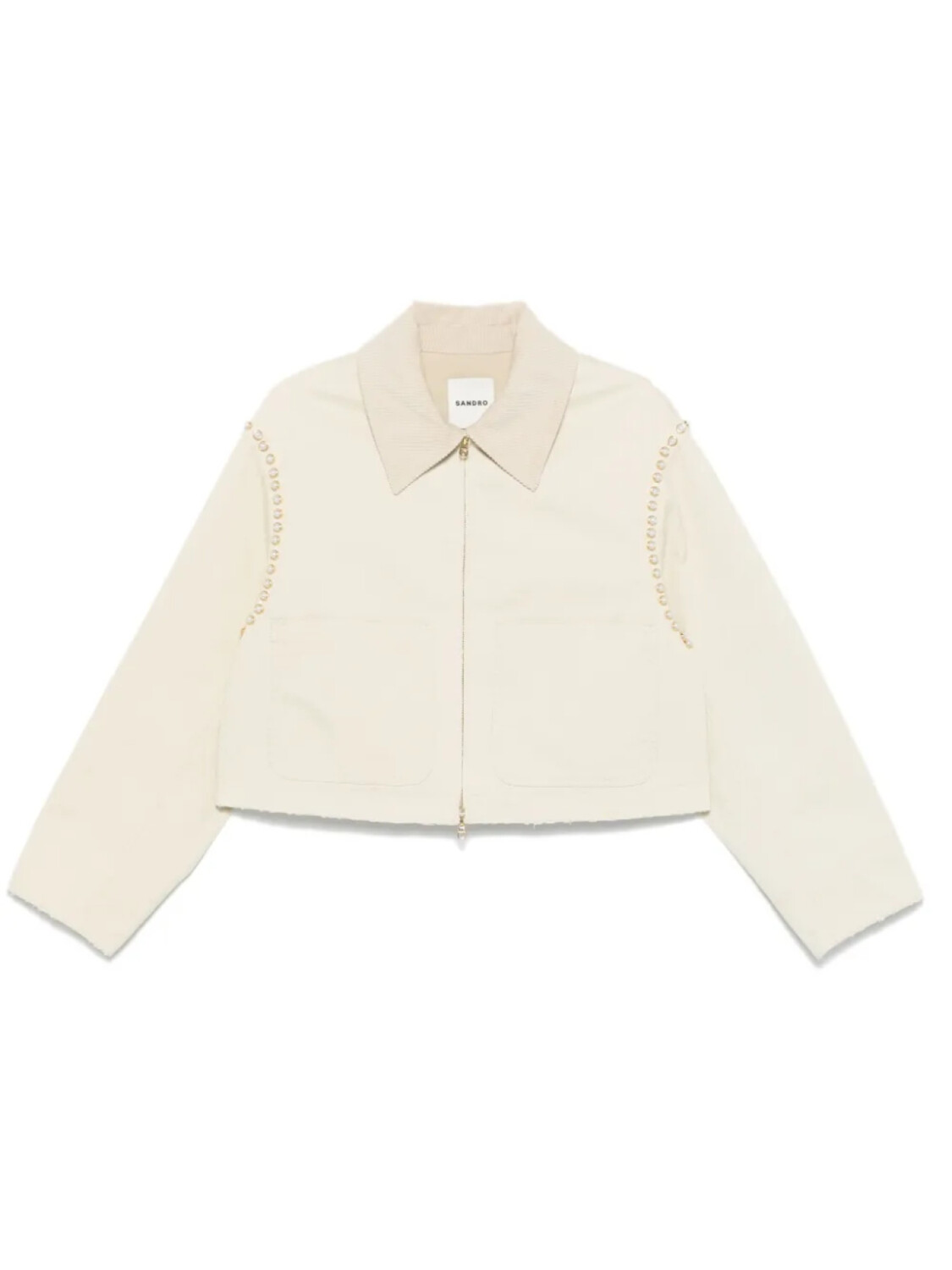 SANDRO куртка с вельветовым воротником, нейтральный
SANDRO куртка с вельветовым воротником, нейтральный