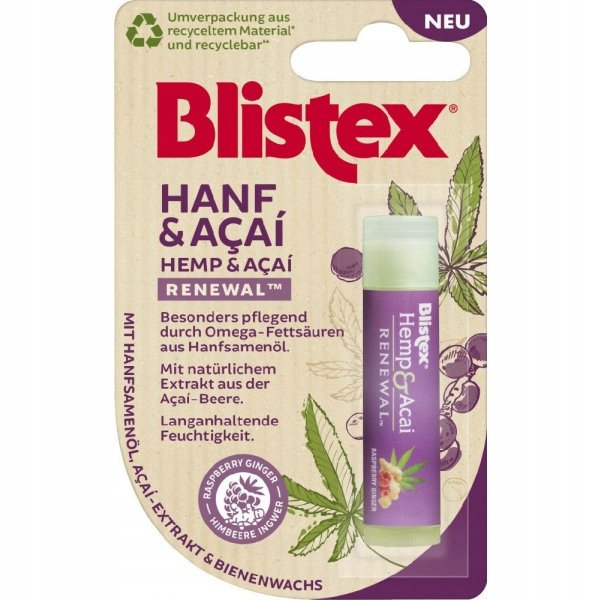 Восстанавливающий бальзам для губ Blistex Hemp & Acai 4,25 г
Восстанавливающий бальзам для губ Blistex Hemp & Acai 4,25 г
