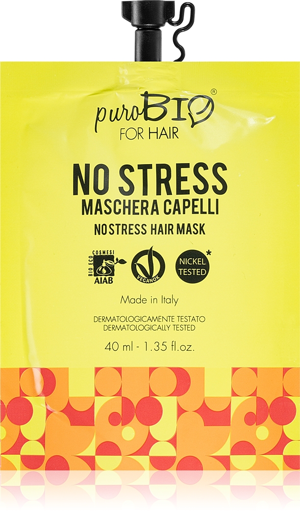 Освежающая маска для волос без стресса Purobio Cosmetics, 40 мл
Освежающая маска для волос без стресса Purobio Cosmetics, 40 мл
