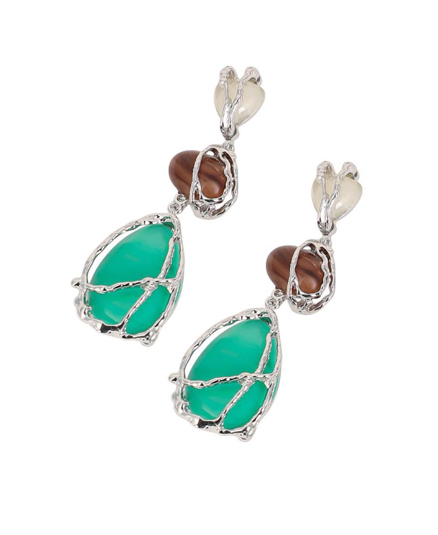 Женские серьги-капли с прожилками, серебристый металлик SOHI, Silver
Женские серьги-капли с прожилками, серебристый металлик SOHI, Silver