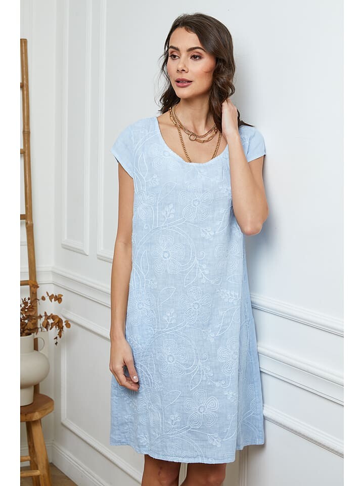 Короткое платье La Compagnie Du Lin Leinen, голубой
Короткое платье La Compagnie Du Lin Leinen, голубой