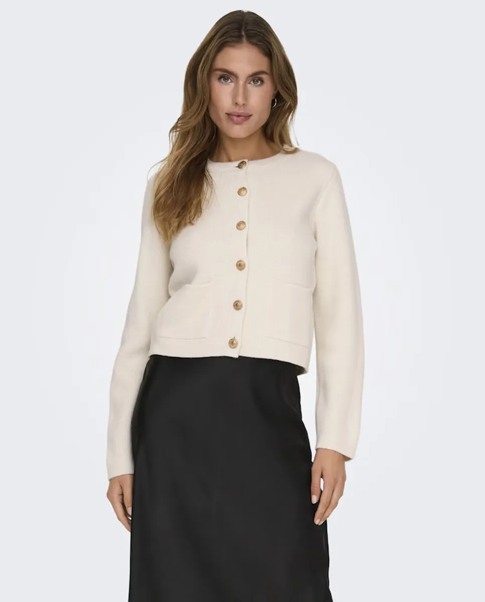 Женский кардиган с длинным рукавом и круглым вырезом jdy, цвет Crema
Женский кардиган с длинным рукавом и круглым вырезом jdy, цвет Crema