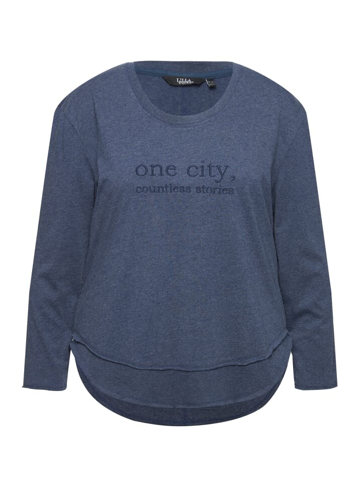 Лонгслив Ulla Popken, цвет tintenblau 
Лонгслив Ulla Popken, цвет tintenblau