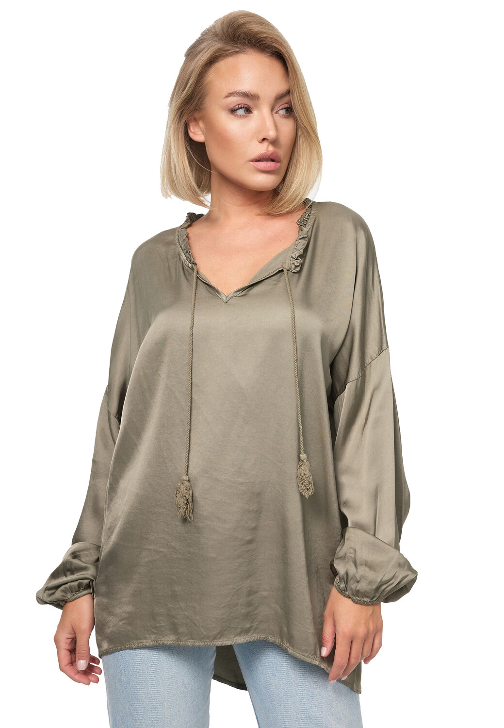 Блуза PM SELECTED Business Satin, оливковый
Блуза PM SELECTED Business Satin, оливковый