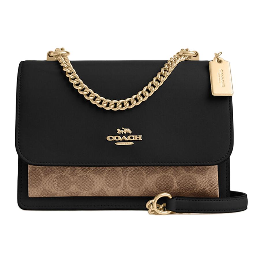 COACH Кожаная сумка через плечо малая женская черно-бежевая
COACH Кожаная сумка через плечо малая женская черно-бежевая