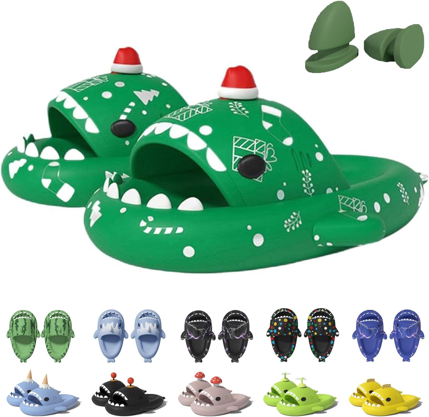 Шлепанцы в форме акулы в рожке мороженого Jfxgjuv, зеленый
Шлепанцы в форме акулы в рожке мороженого Jfxgjuv, зеленый