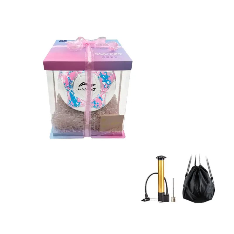 LINING Размер 5 футбольный мяч TPU машинной строчки унисекс белый розовый синий
LINING Размер 5 футбольный мяч TPU машинной строчки унисекс белый розовый синий