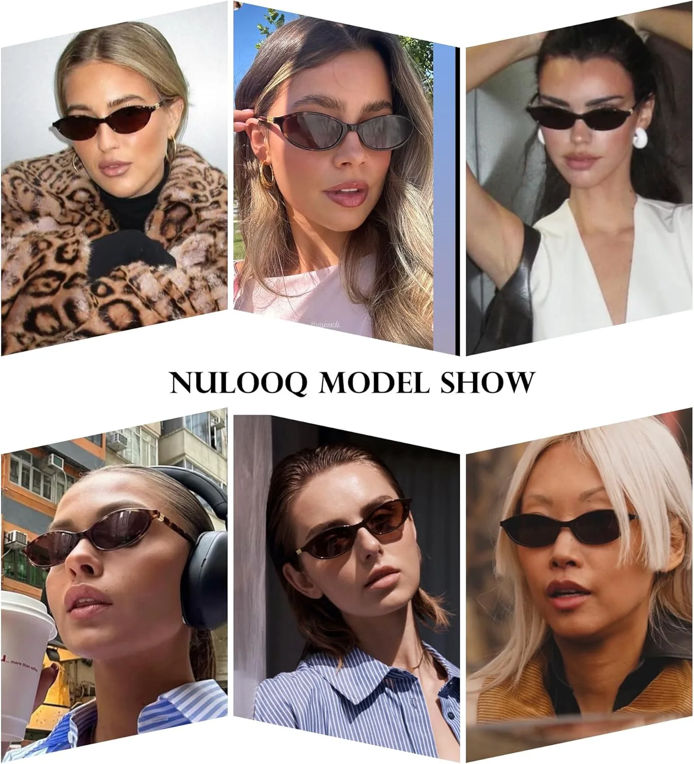 Солнцезащитные очки NULOOQ в стиле ретро, овальные, для женщин, стильные «кошачий глаз», в стиле 90-х, легкие, узкие, C1 (Black/Gray + Brown/Brown) - 2 Pack
Солнцезащитные очки NULOOQ в стиле ретро, овальные, для женщин, стильные «кошачий глаз», в стиле 90-х, легкие, узкие, C1 (Black/Gray + Brown/Brown) - 2 Pack