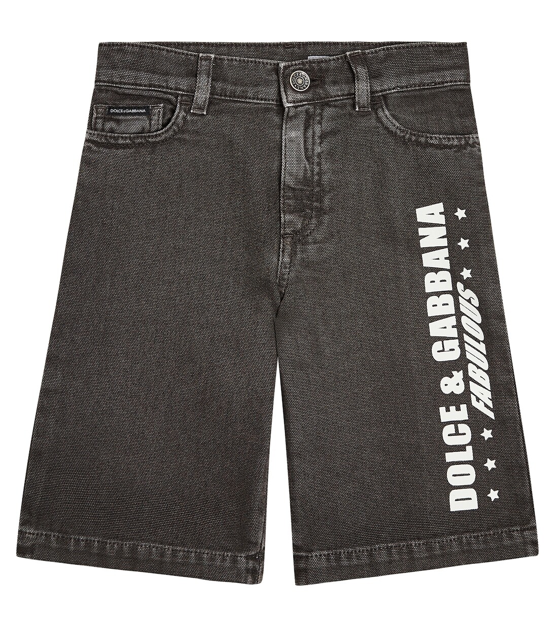 Джинсовые шорты-бермуды Dolce&Gabbana Kids, черный
Джинсовые шорты-бермуды Dolce&Gabbana Kids, черный