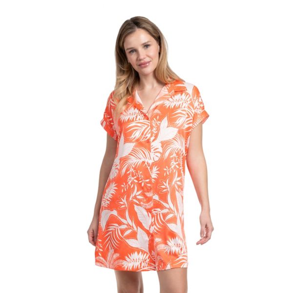 Женская ночная сорочка на пуговицах Lilac+London, оранжевый
Женская ночная сорочка на пуговицах Lilac+London, оранжевый