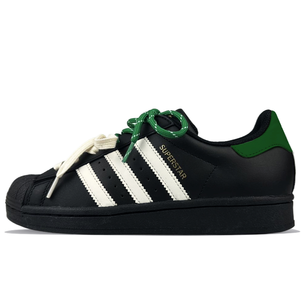 Adidas Originals Superstar J устойчивые к истиранию нескользящие низкие детские скейтбординг кроссовки black green для подростков
Adidas Originals Superstar J устойчивые к истиранию нескользящие низкие детские скейтбординг кроссовки black green для подростков